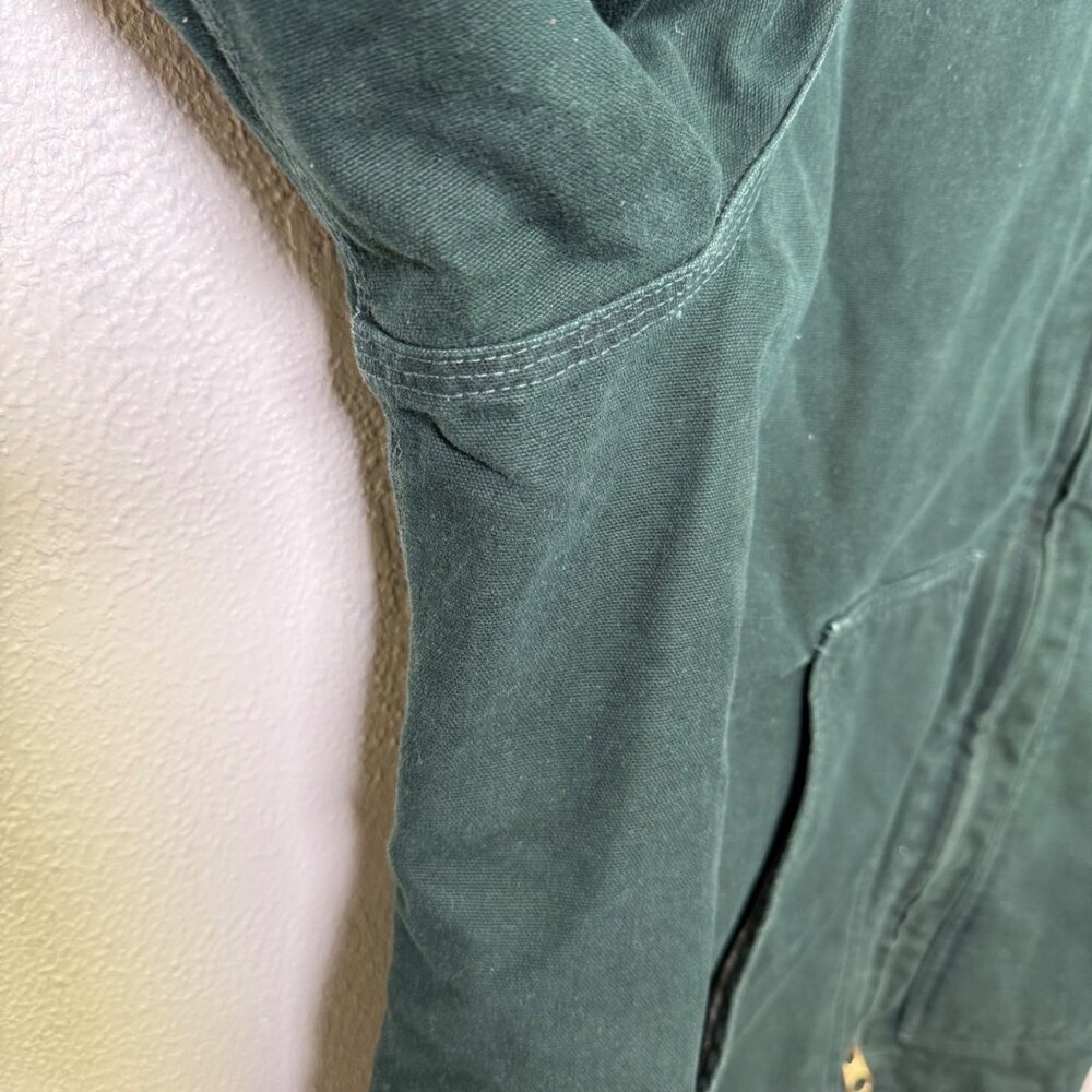 Carhartt C61 SPC Spruce Green Mens 2XL R Sherpa Lined Work Jacket Canvas Chore - Picture 14 of 16